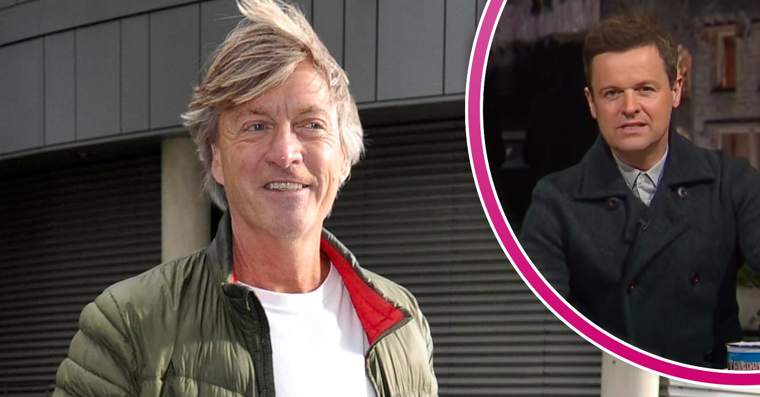 Richard Madeley smiling and Dec on I'm A Celebrity