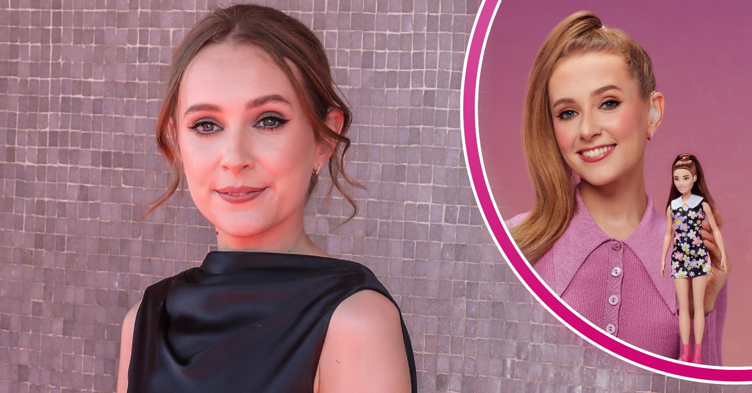 Rose Ayling-Ellis smiles at BAFTAs and posing with Barbie doll