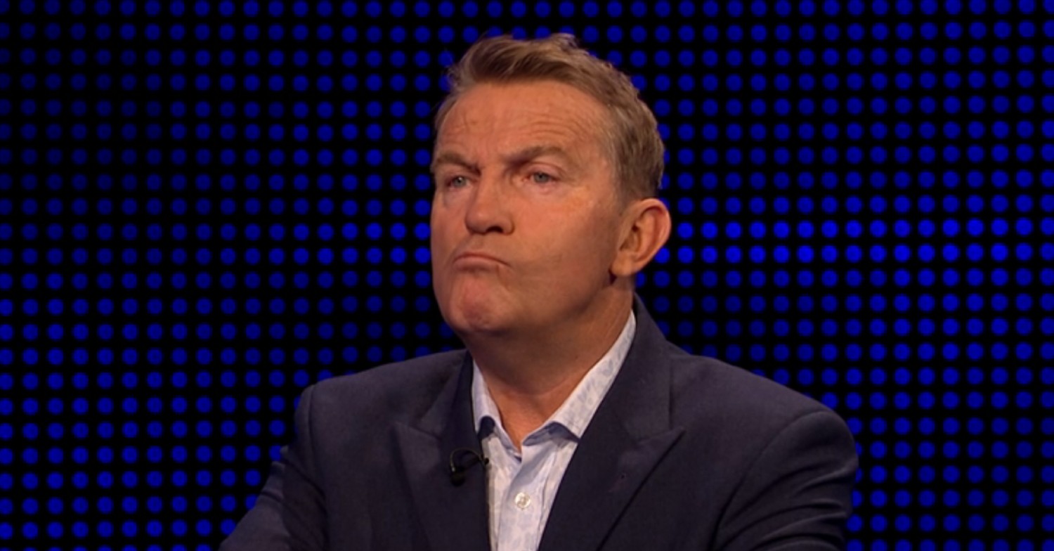 Bradley Walsh pouting on The Chase