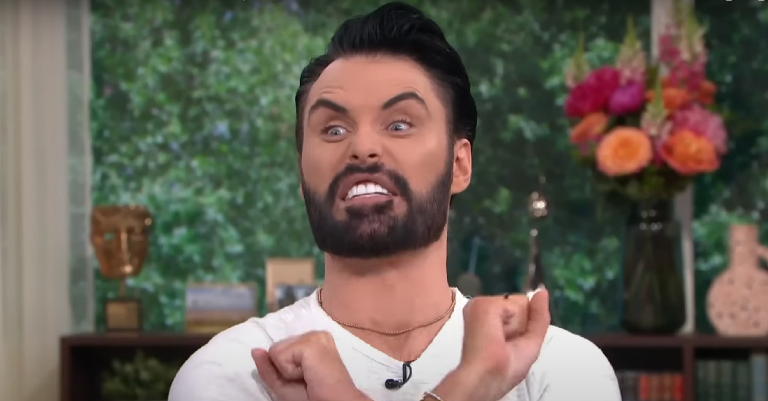 Rylan Clark looking scared 