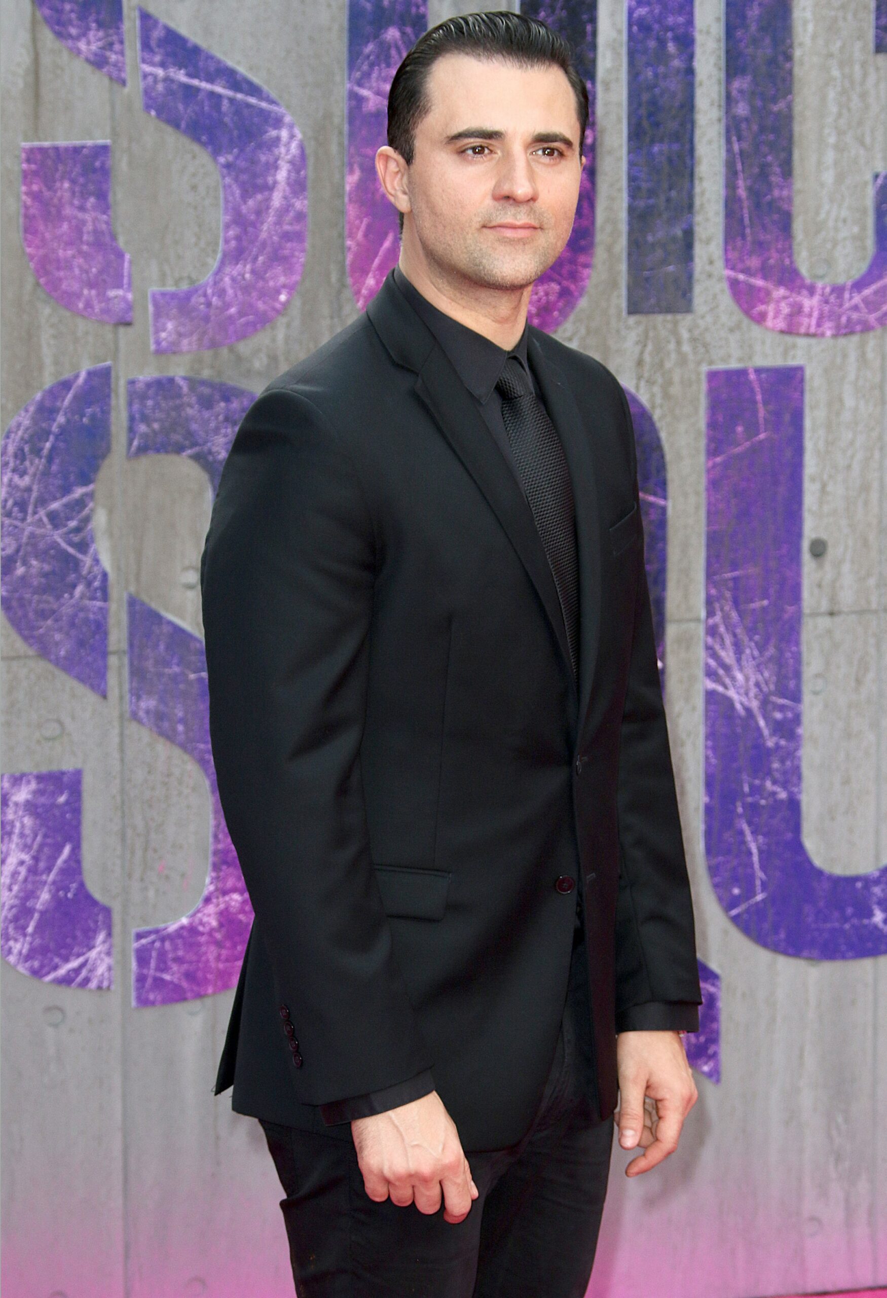 Darius Danesh smiling at European Film Premiere