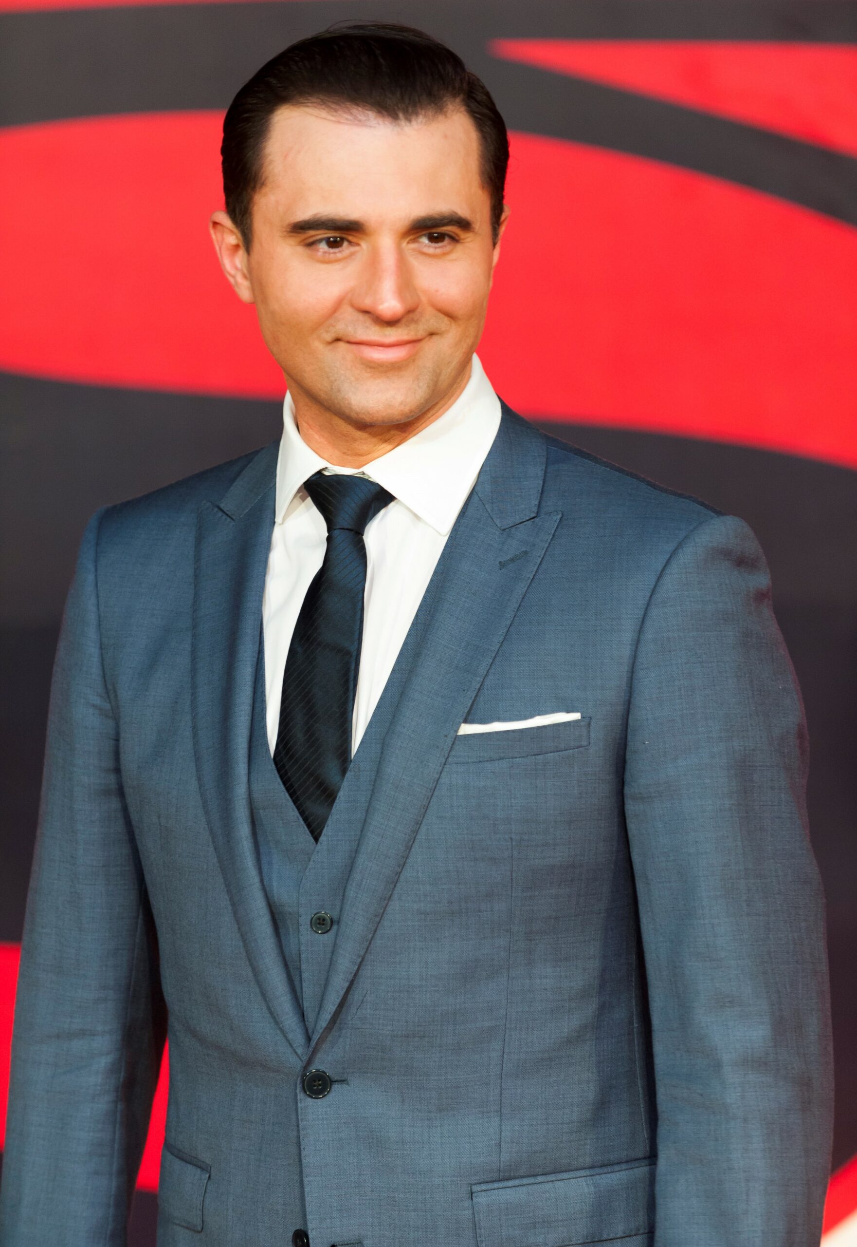 Darius Danesh smiling at 'Batman V Superman: Dawn Of Justice' film premiere