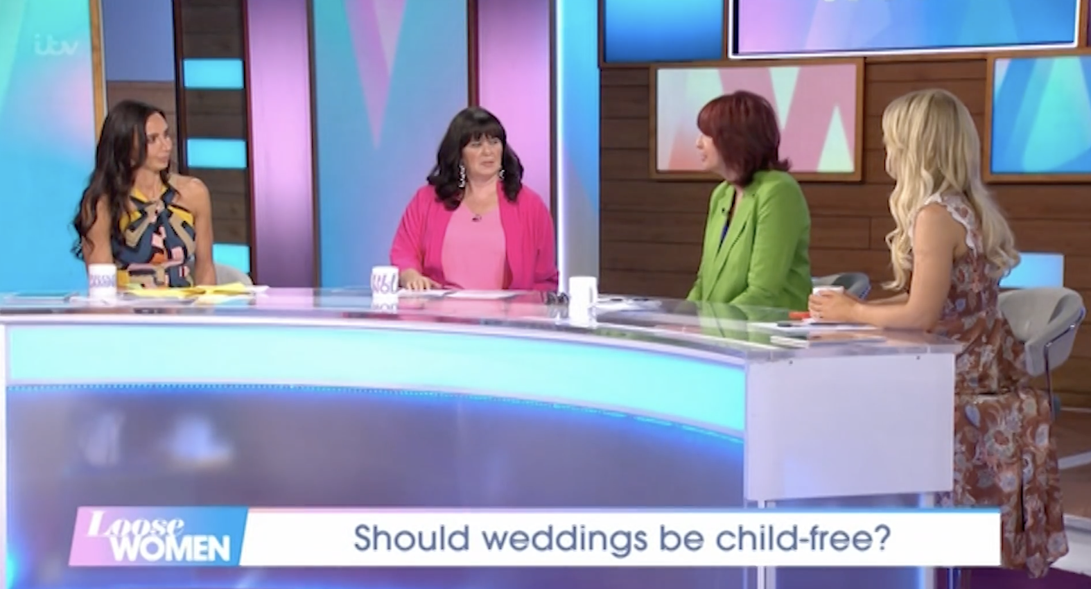 Loose Women panelists on ITV today