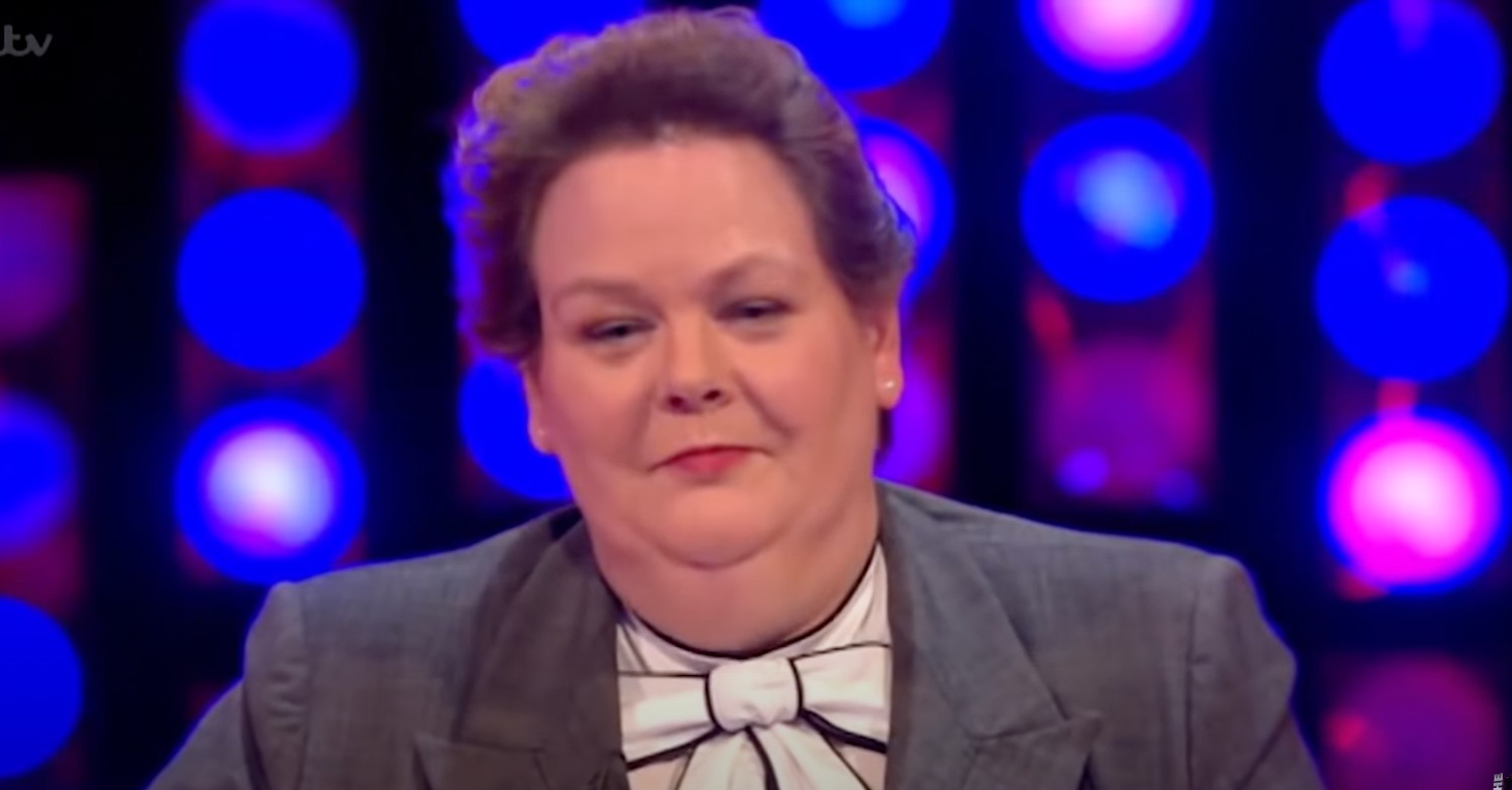 Anne Hegerty on The Chase looking smug