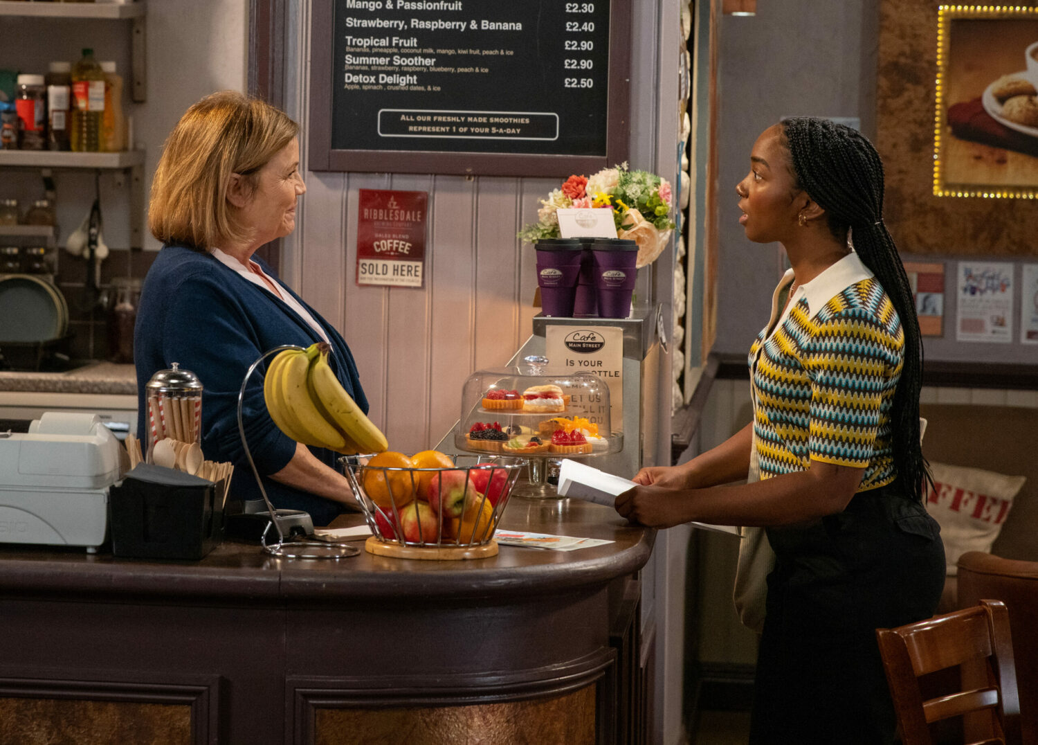 Brenda and Naomi in Emmerdale