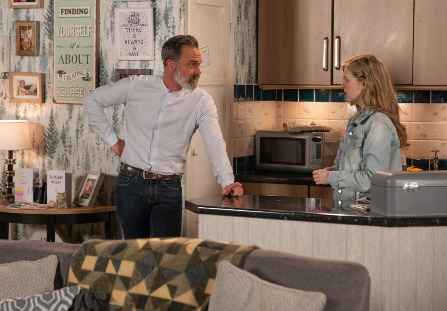 Coronation Street Billy and Summer talking