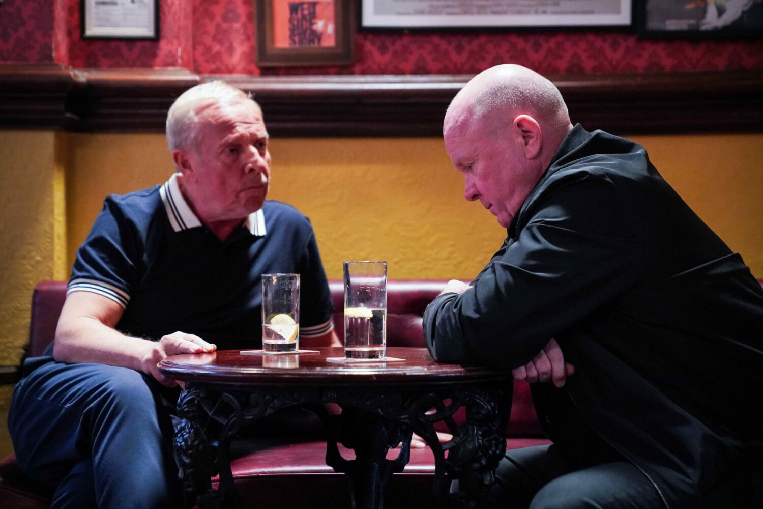 EastEnders Phil and Dodge talking in The Vic