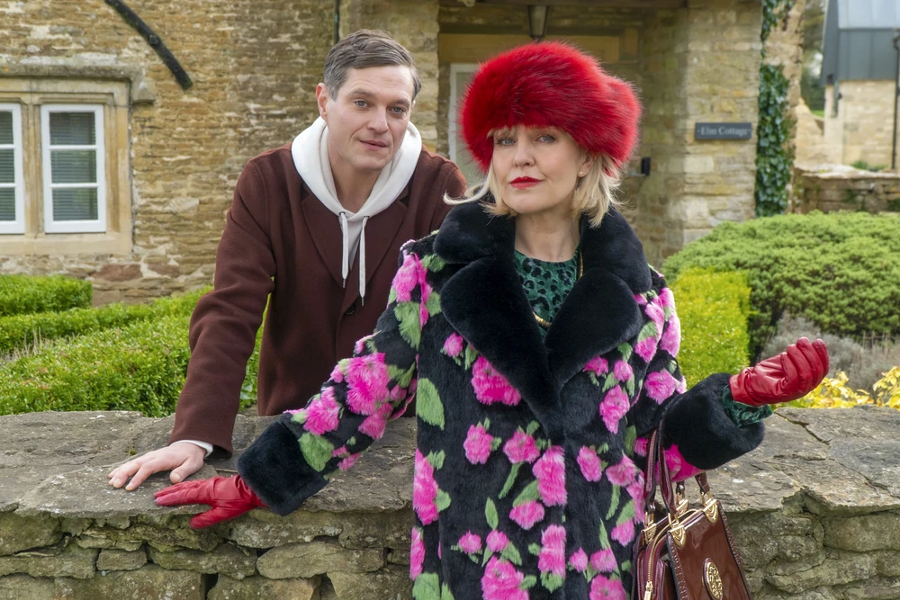 Agatha Raisin and Roy Silver in Kissing Christmas Goodbye