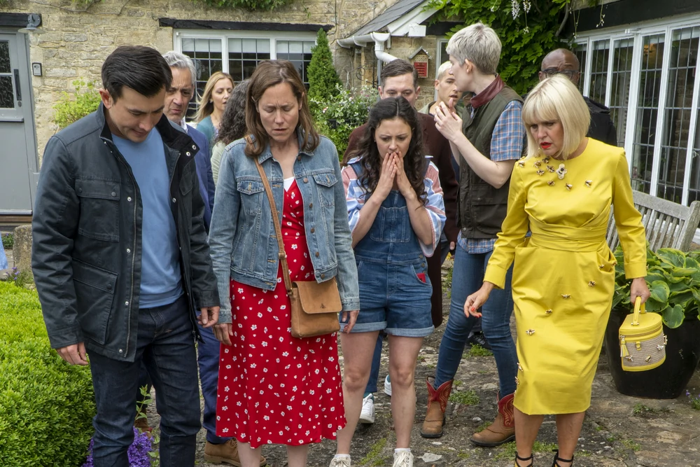 The cast of Agatha Raisin in a Spoonful of Poison