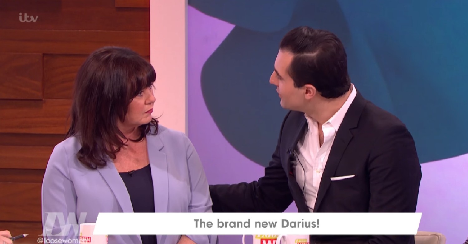Coleen Nolan looks at Darius Danesh on Loose Women