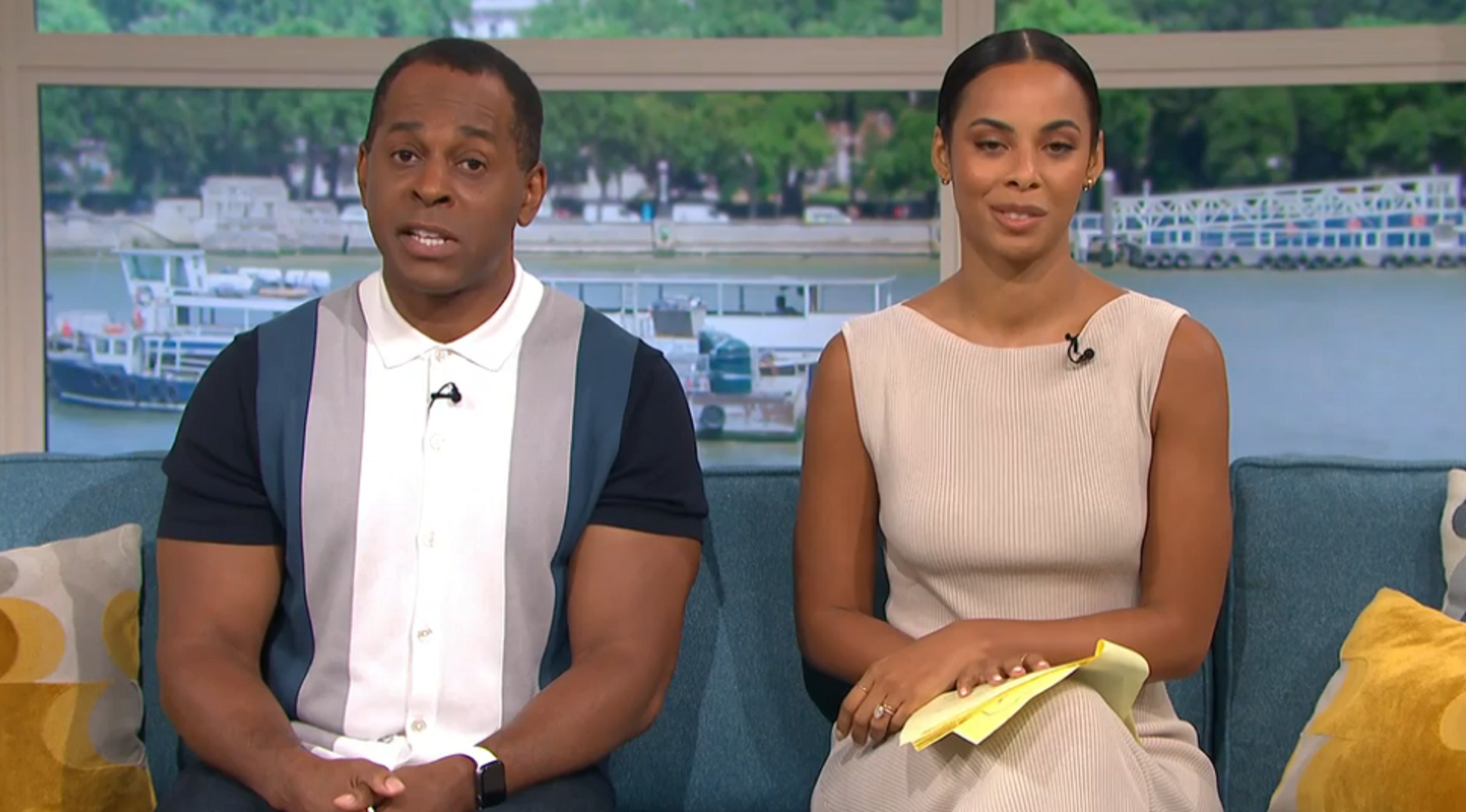 Andi Peters and Rochelle Humes on This Morning today