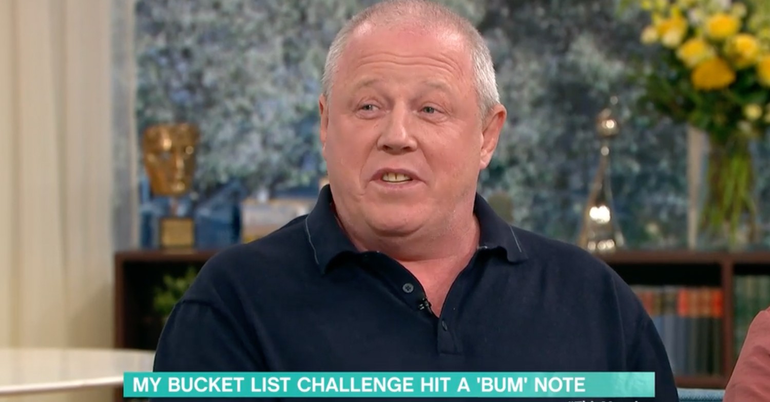 This Morning guest in dark shirt