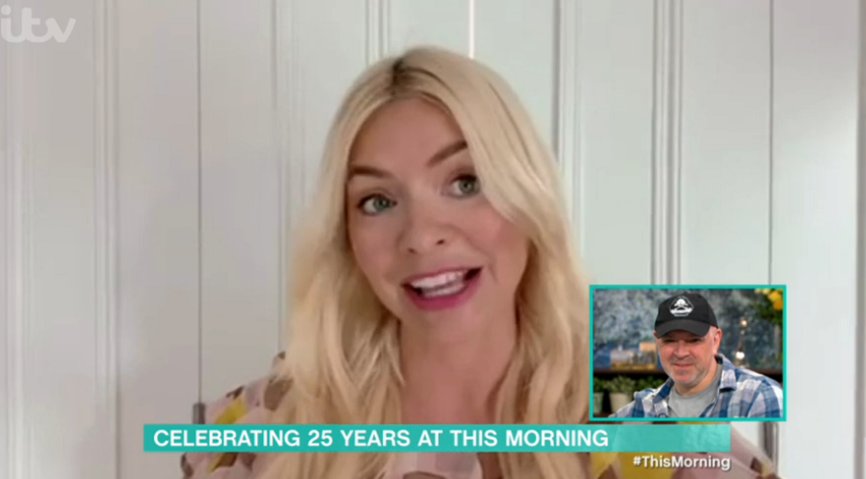 Holly Willoughby smiling on This Morning today on ITV