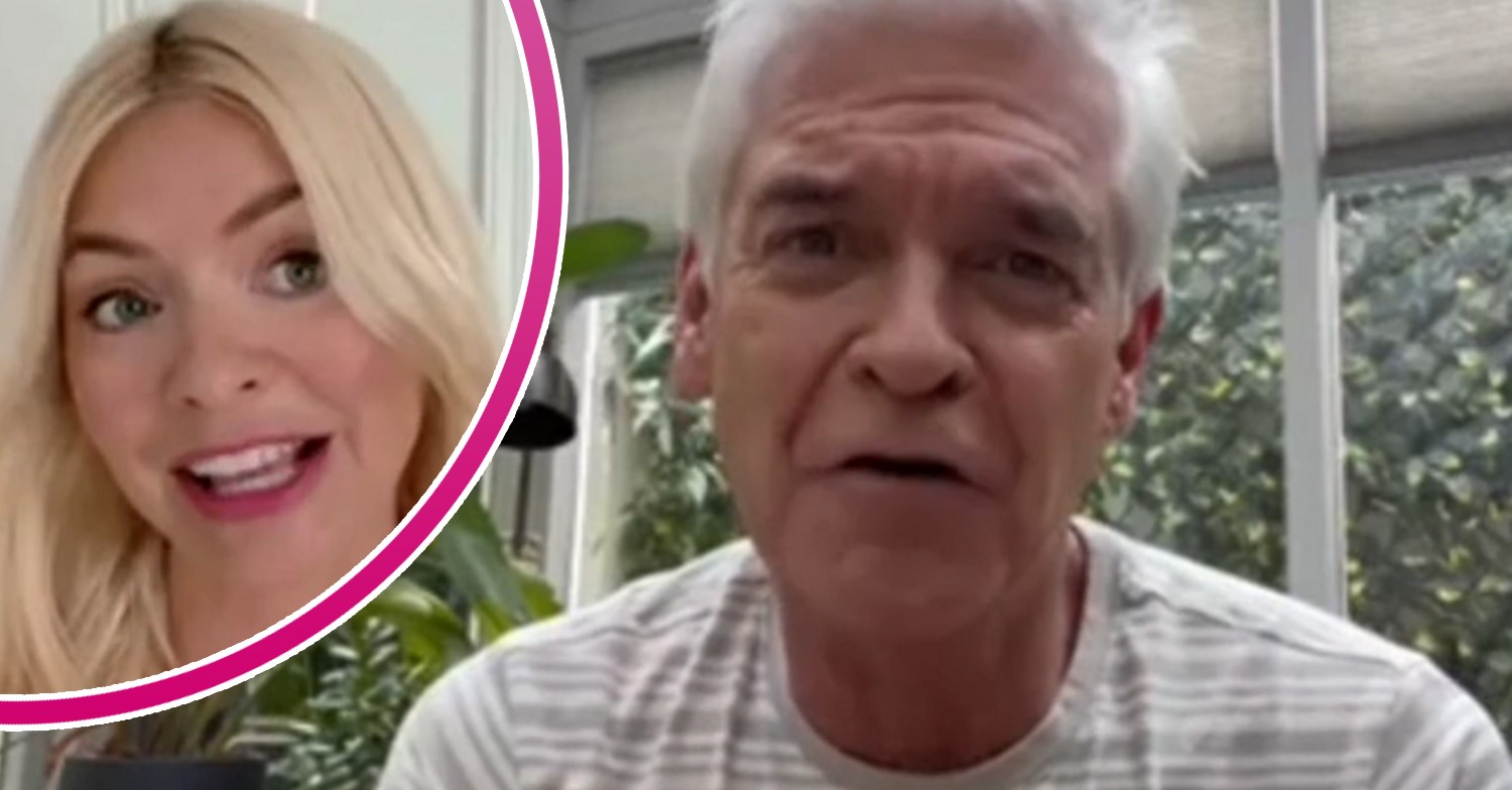 Phillip Schofield and Holly Willougbhy on This Morning today