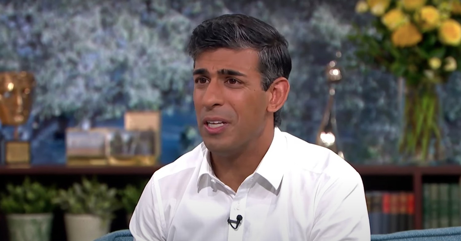 Rishi Sunack talking on This Morning