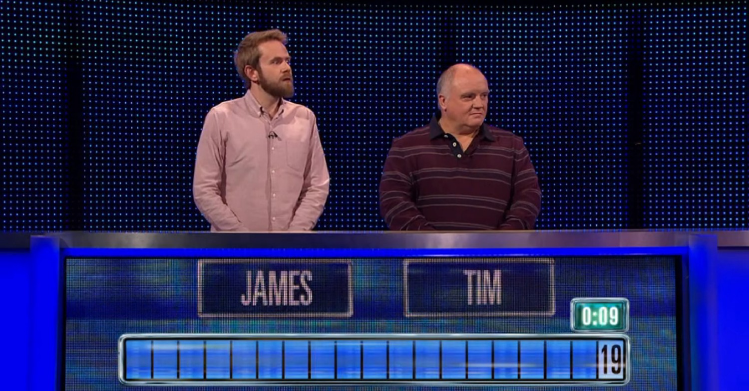 James and Tim on The Chase 