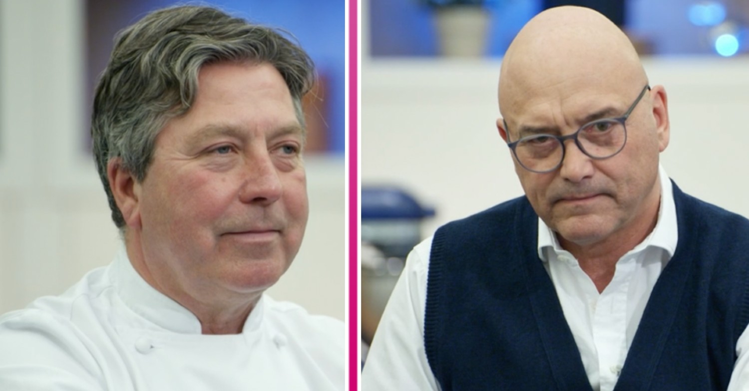 Side by side of John Torode and Gregg Wallace on Celebrity MasterChef 2022