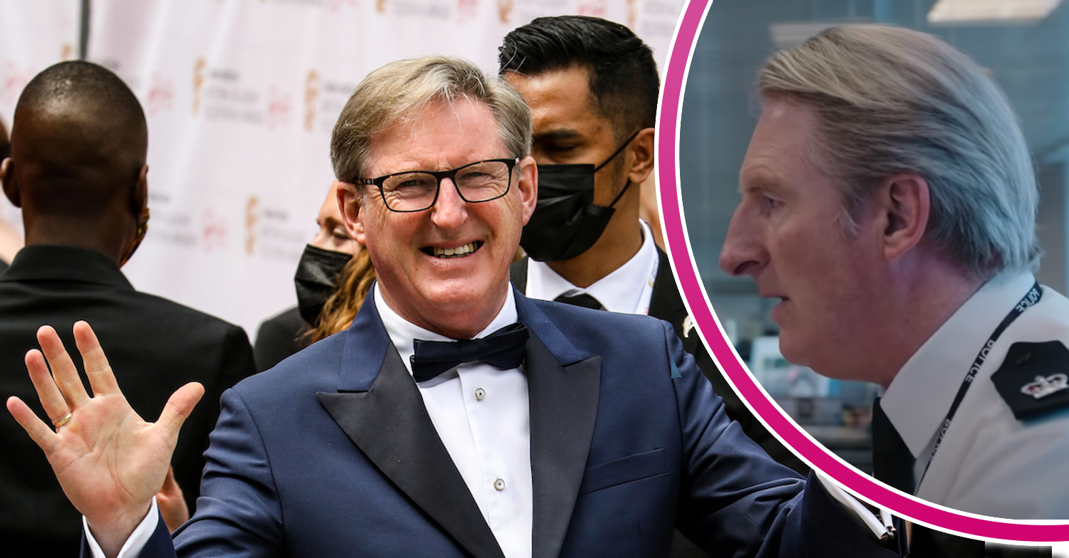 Adrian Dunbar main image with Ted Hastings in Line of Duty drop in