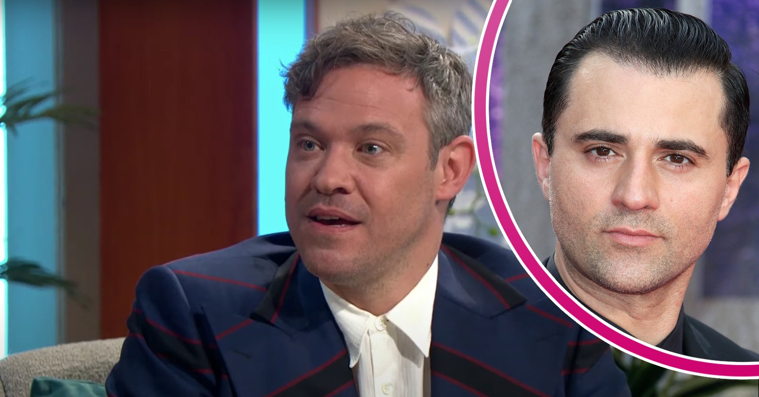 Pop Idol star Will Young smiling on Lorraine and Darius Danesh wearing a suit on the red carpet