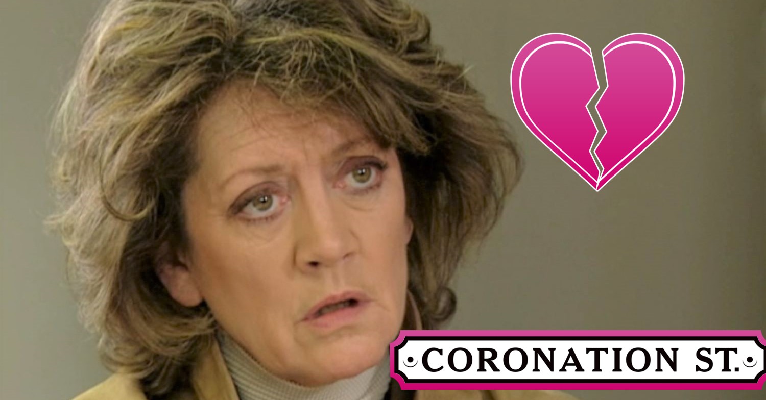 Coronation Street Alma with broken heart