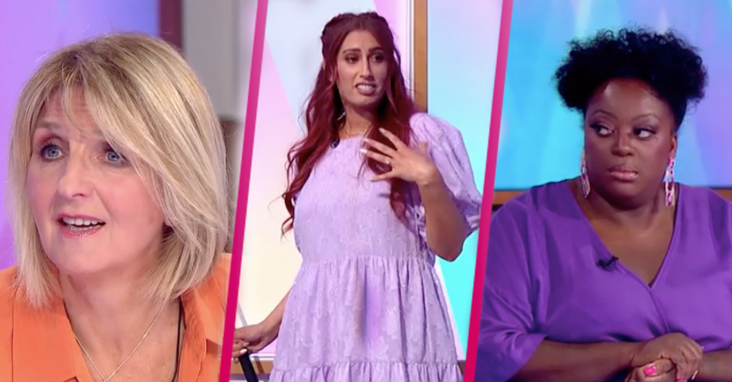 Kaye Adams, Stacey Solomon and Judi Love on Loose Women today