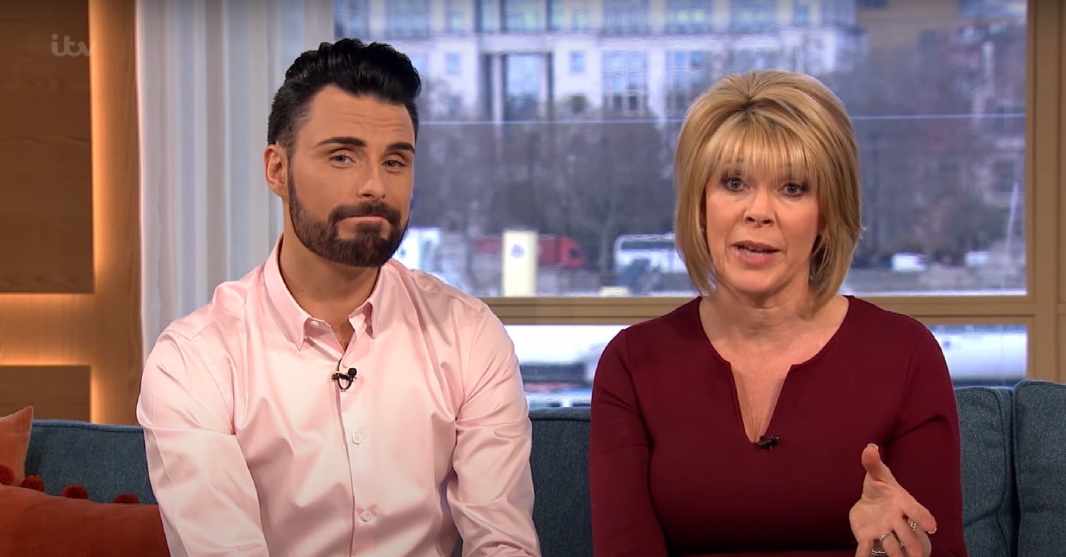 Rylan Clark and Ruth Langsford on This Morning