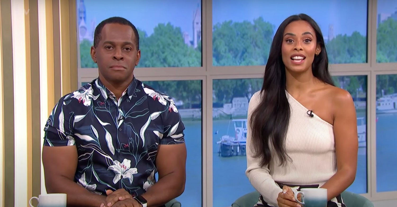 Andi Peters and Rochelle Humes hosting This Morning