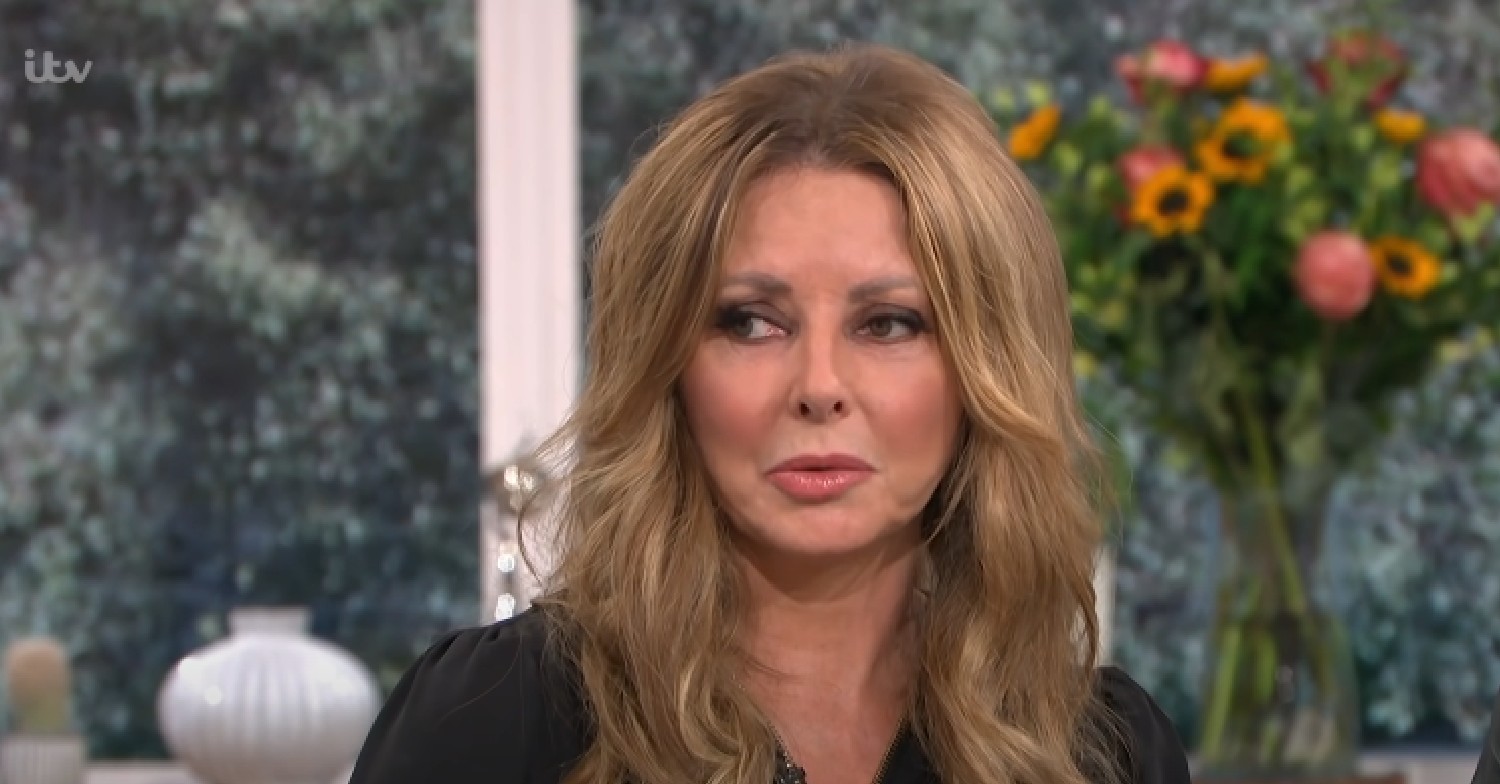 Carol Vorderman talking during This Morning interview