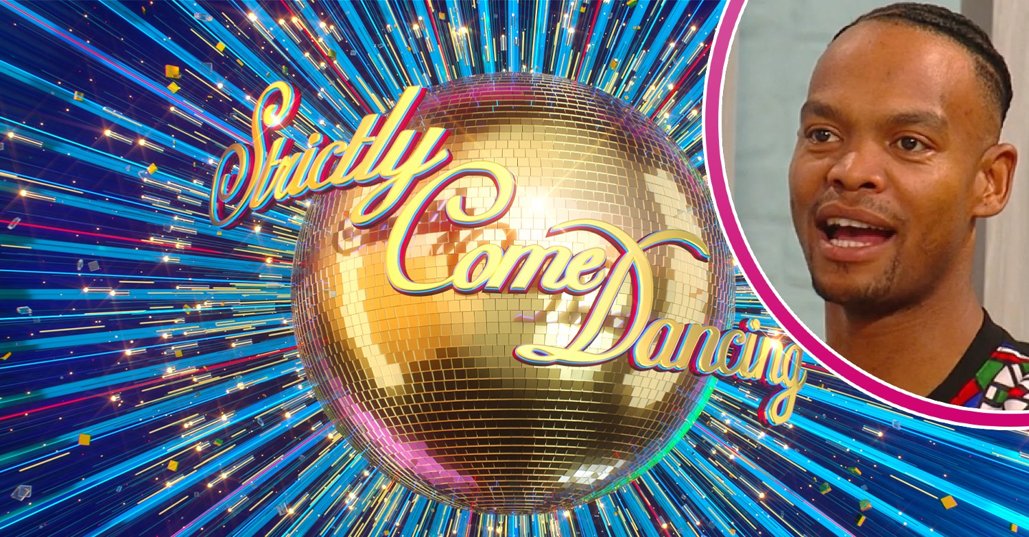 Strictly logo and Johannes Radebe