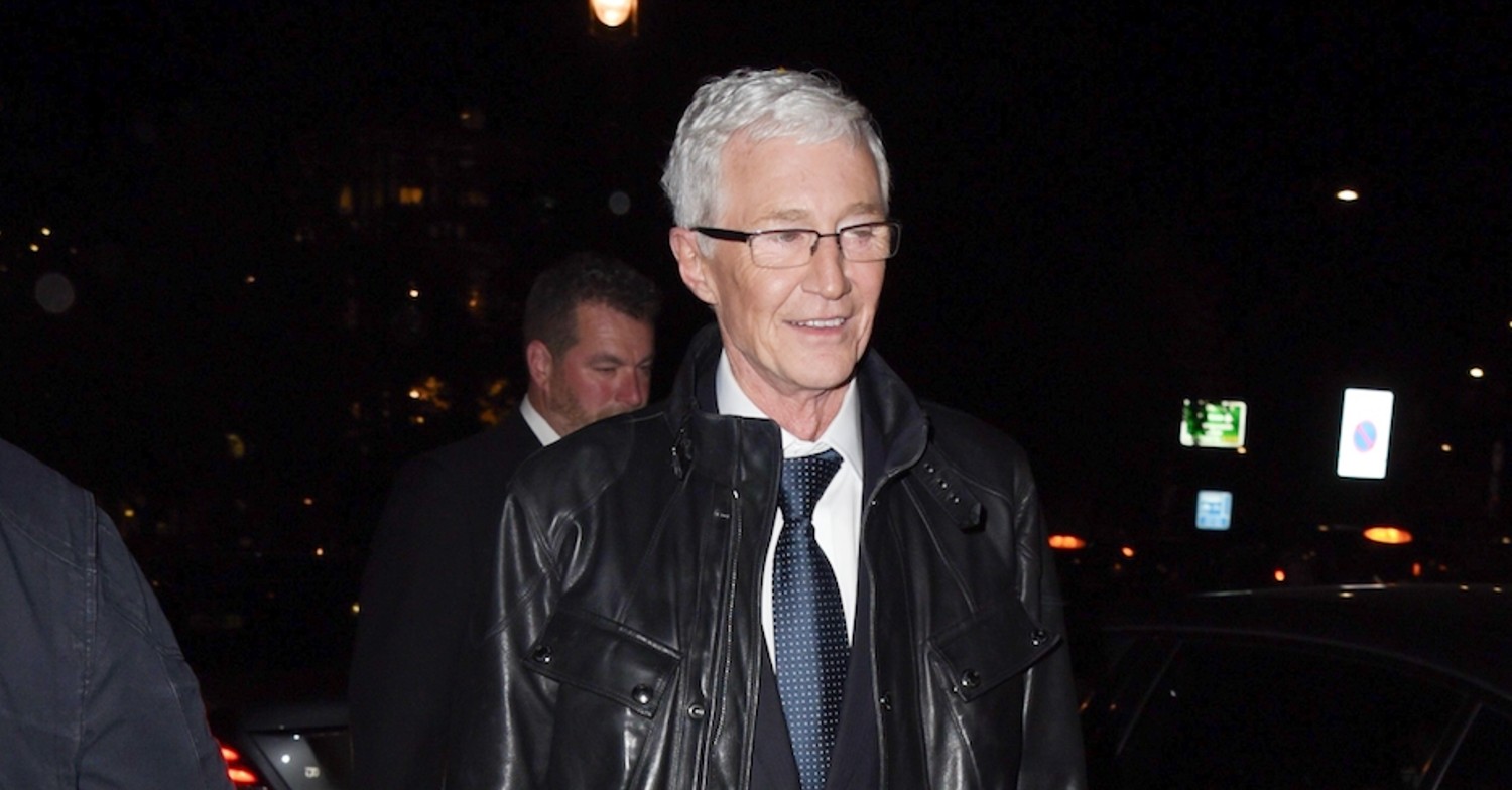 Radio 2 star Paul O'Grady on a night out wearing black leather jacket
