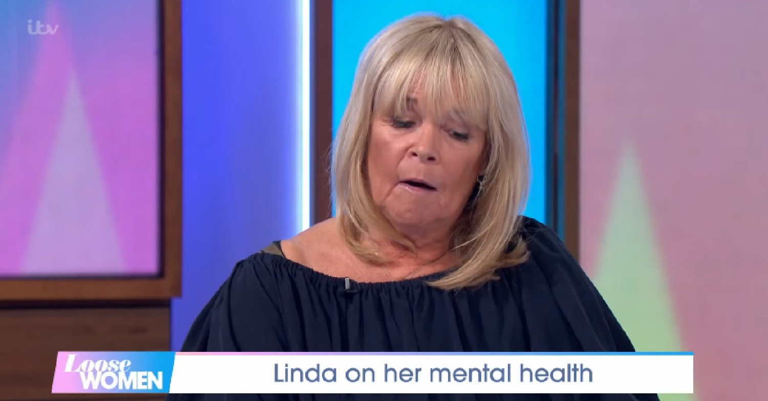 Linda Robson looking down on Loose Women today