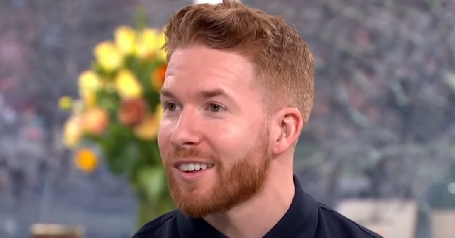 Strictly star Neil Jones smiling on This Morning