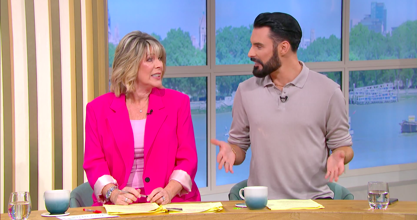Ruth Langsford and Rylan Clark presenting This Morning. 
