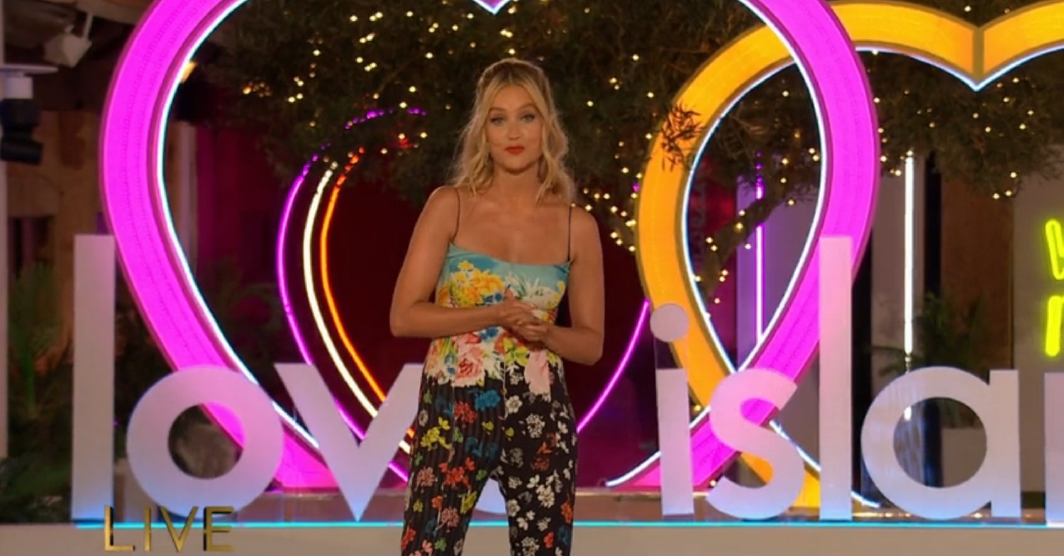 Laura Whitmore hosting Love Island