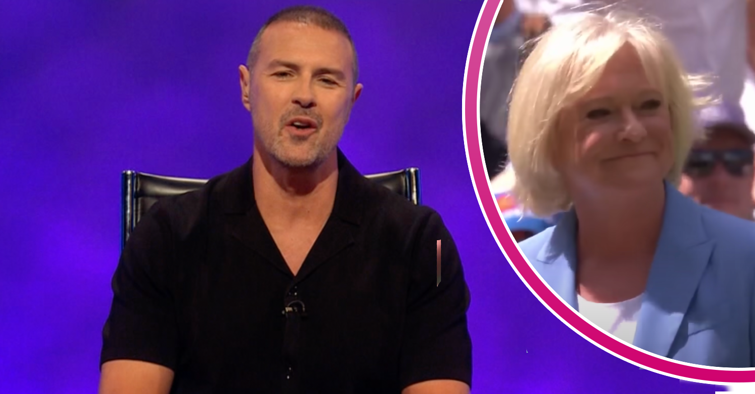 Paddy McGuinness and Sue Barker on BBC Question of Sport