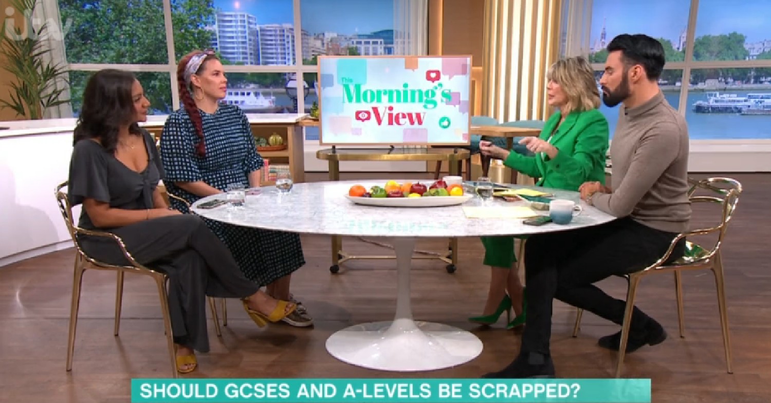 Ruth and Rylan speaking with This Morning guests today