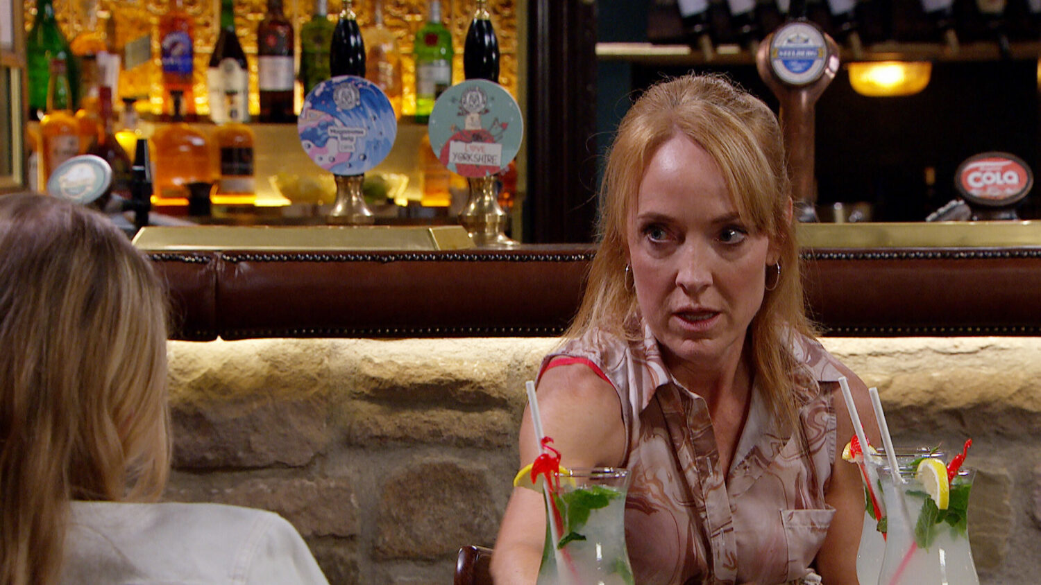 Emmerdale Sandra in The Woolpack