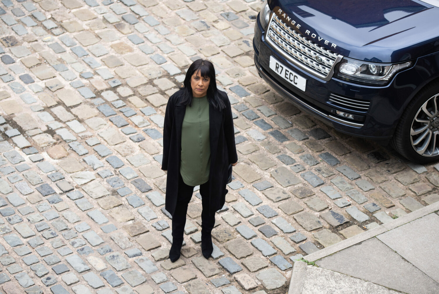 Coronation Street Saira in the street