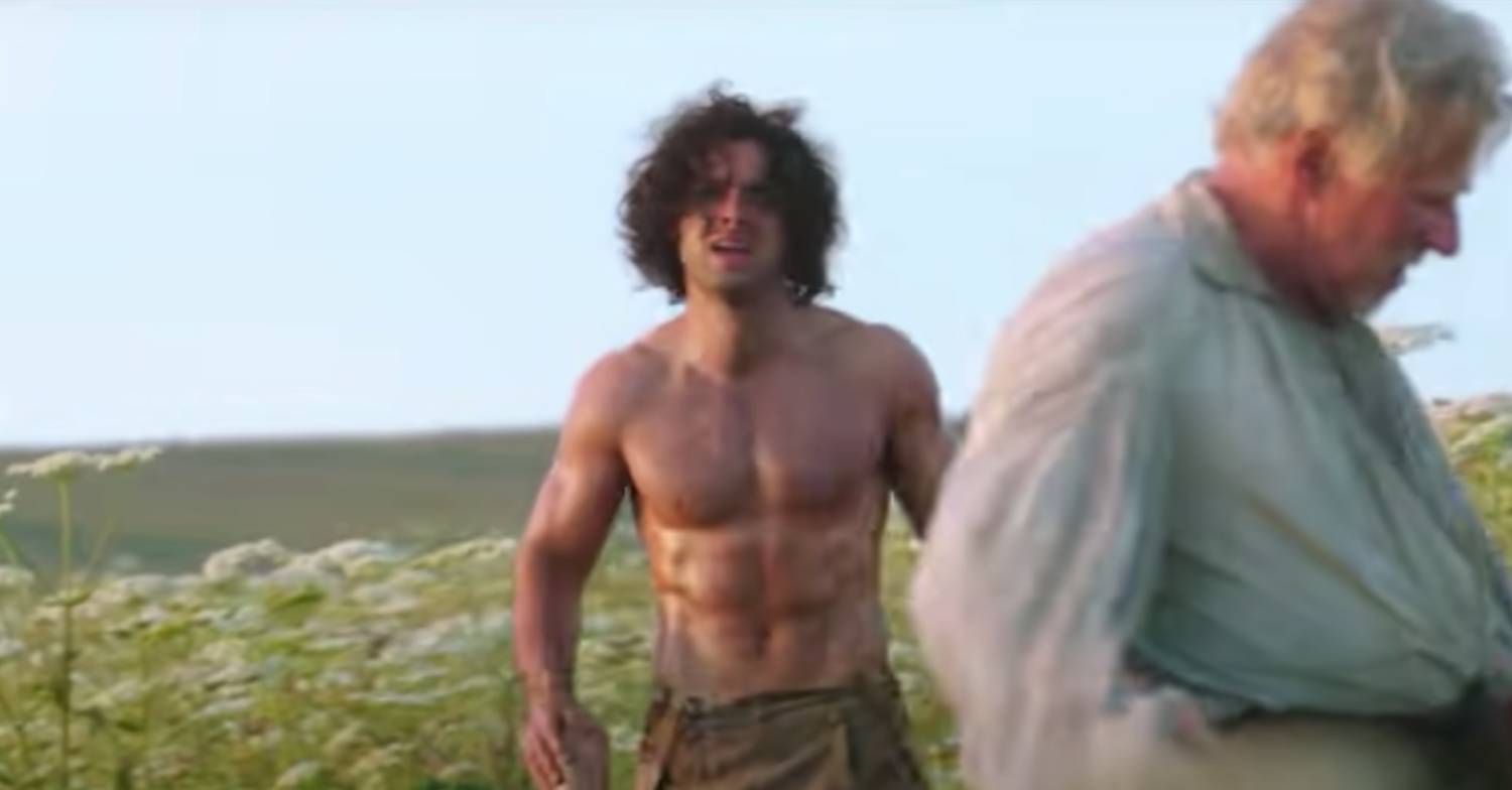 The Suspect star Aidan Turner strips off and show off his chest in Poldark