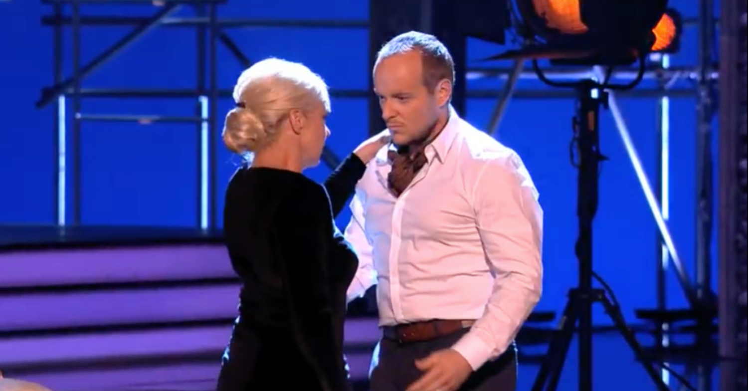 Denise and Lincoln dance together