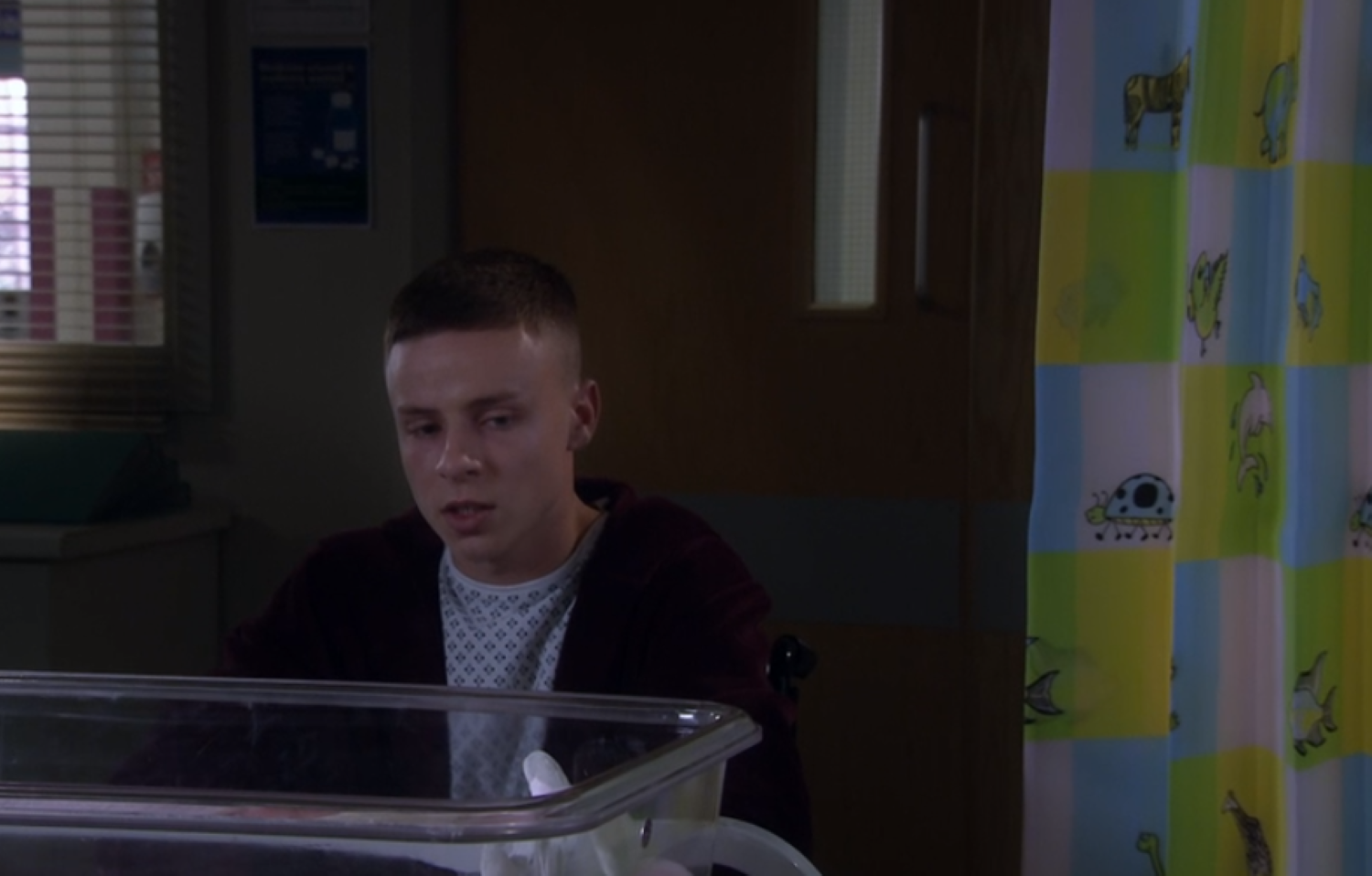 Samson in hospital Emmerdale