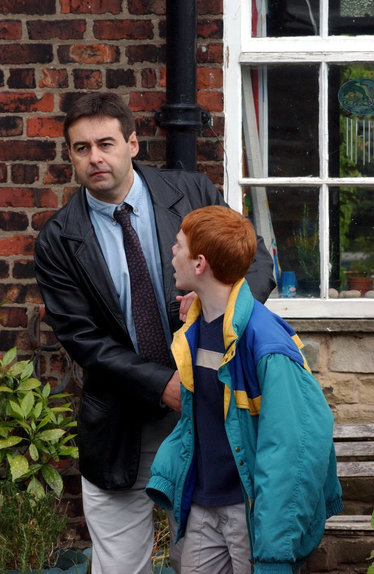 Wayne Hayes and his stepdad Alex