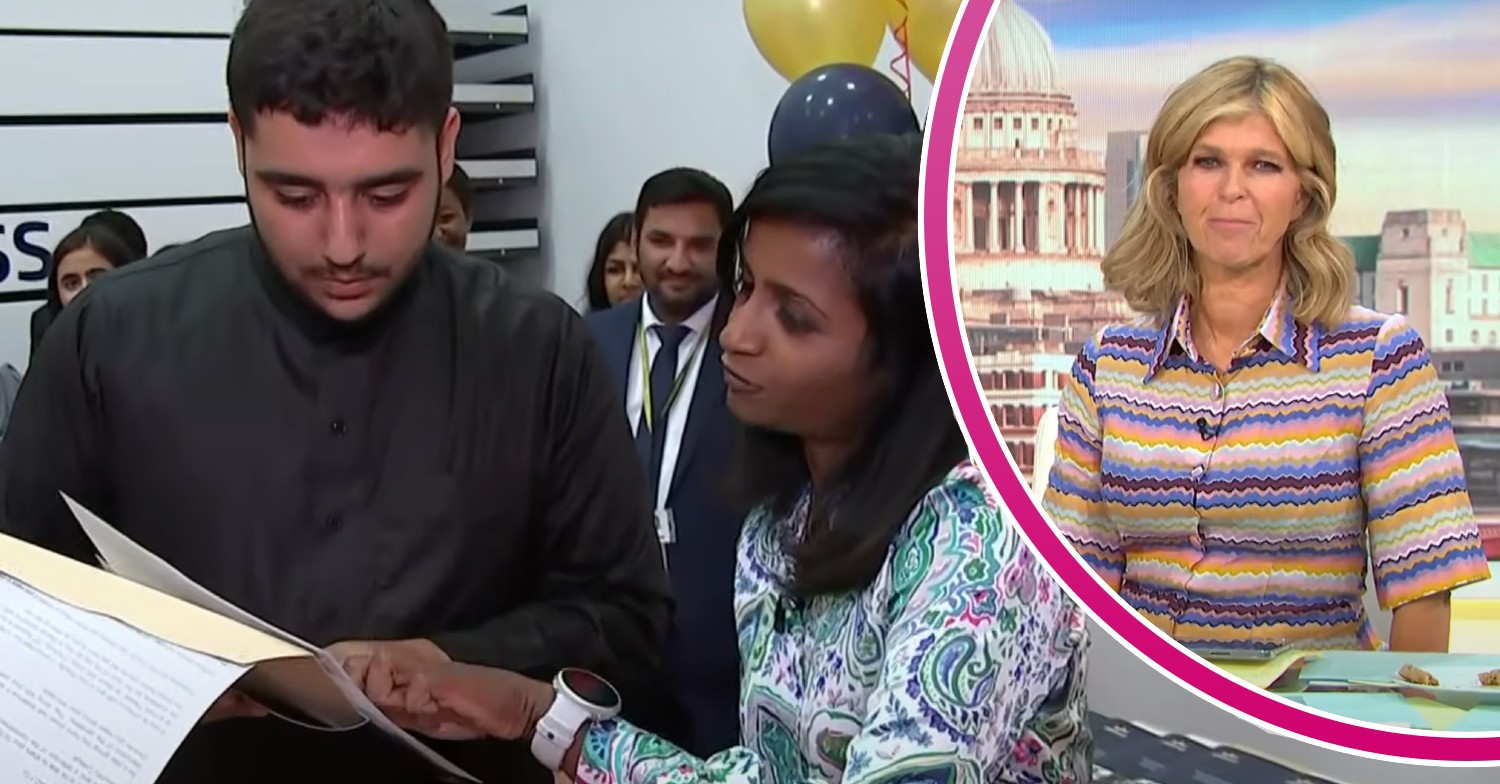 Students opening results on GMB today, Kate Garraway