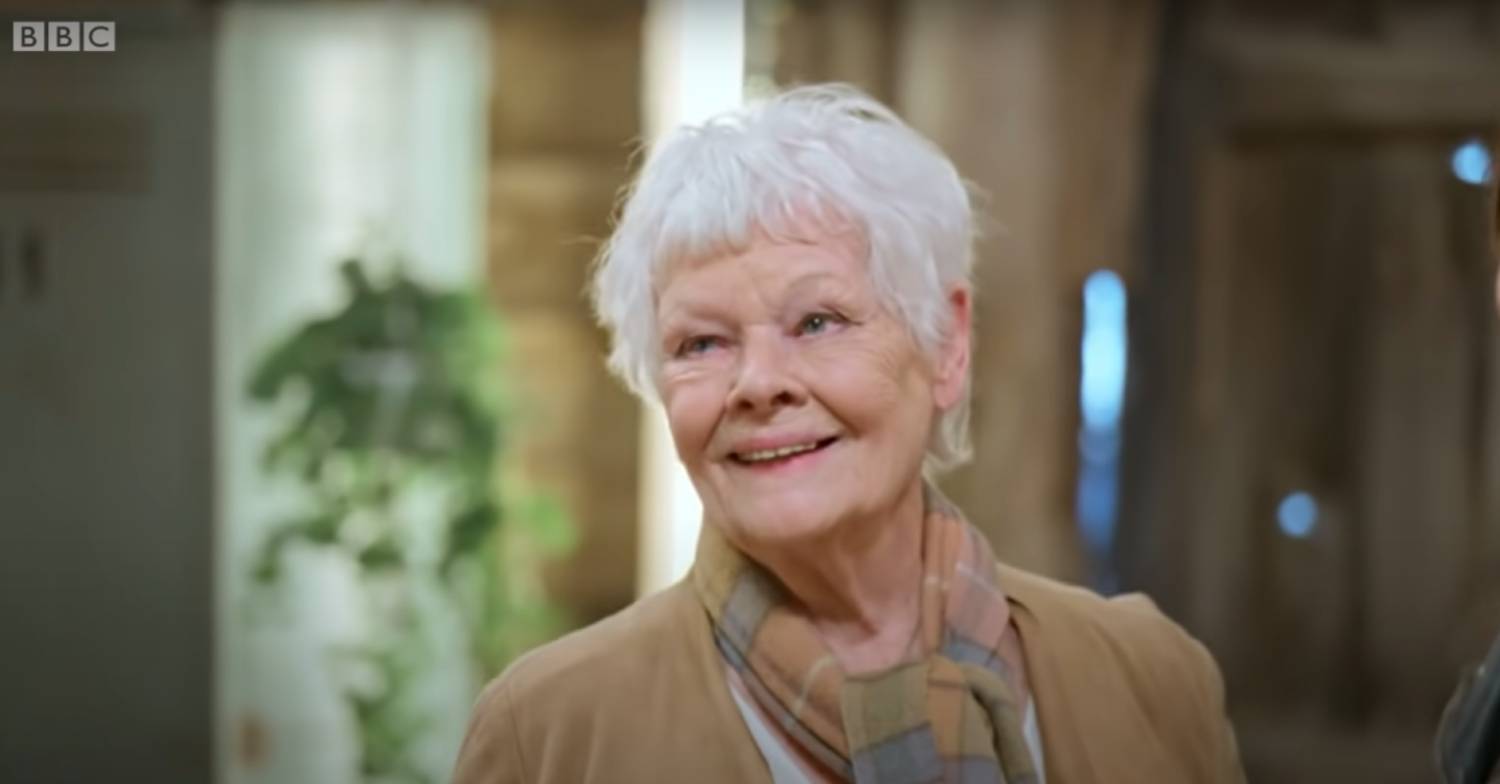 Judi Dench smiles on The Repair Shop