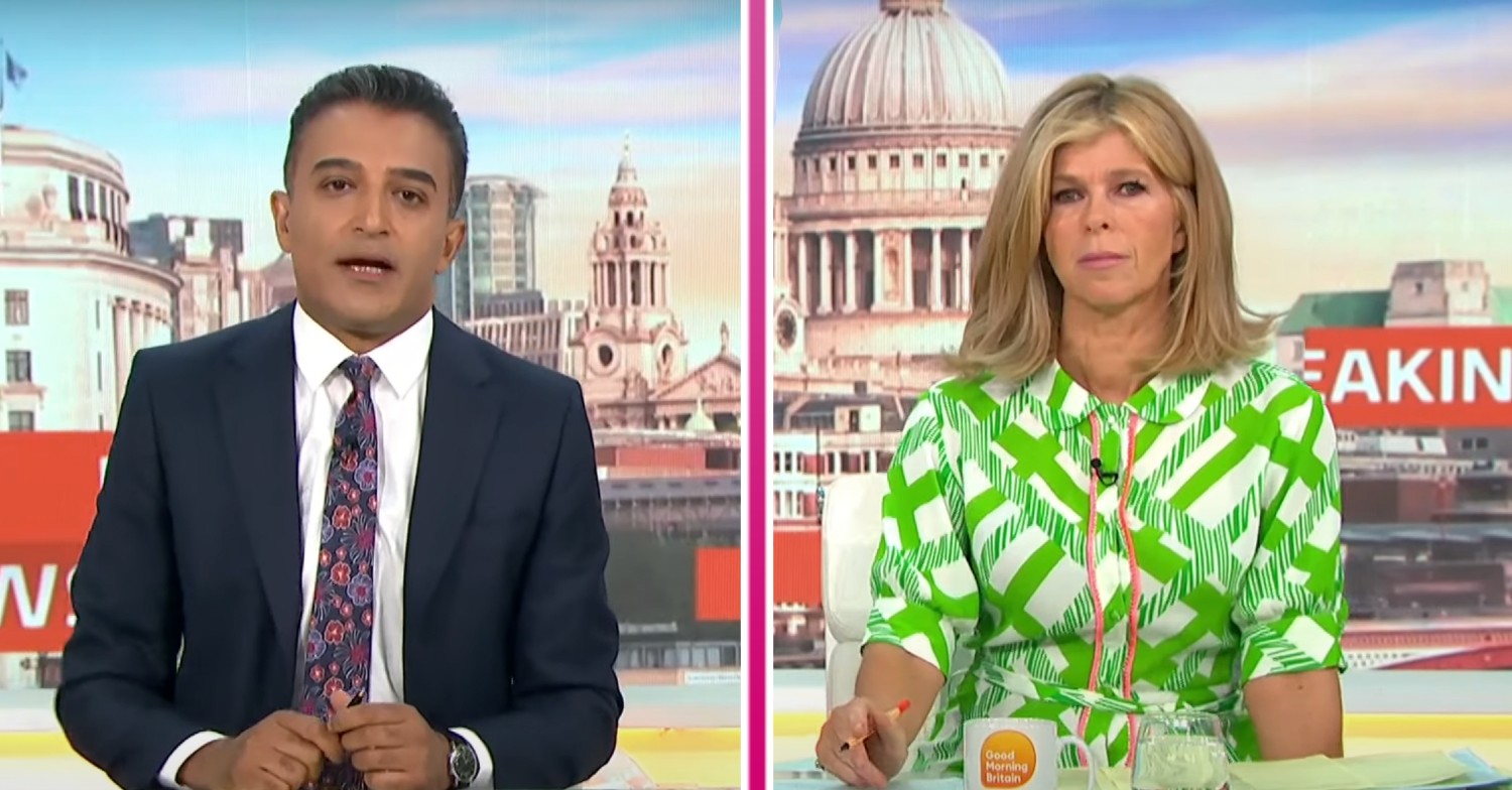 Adil Ray and Kate Garraway on GMB today