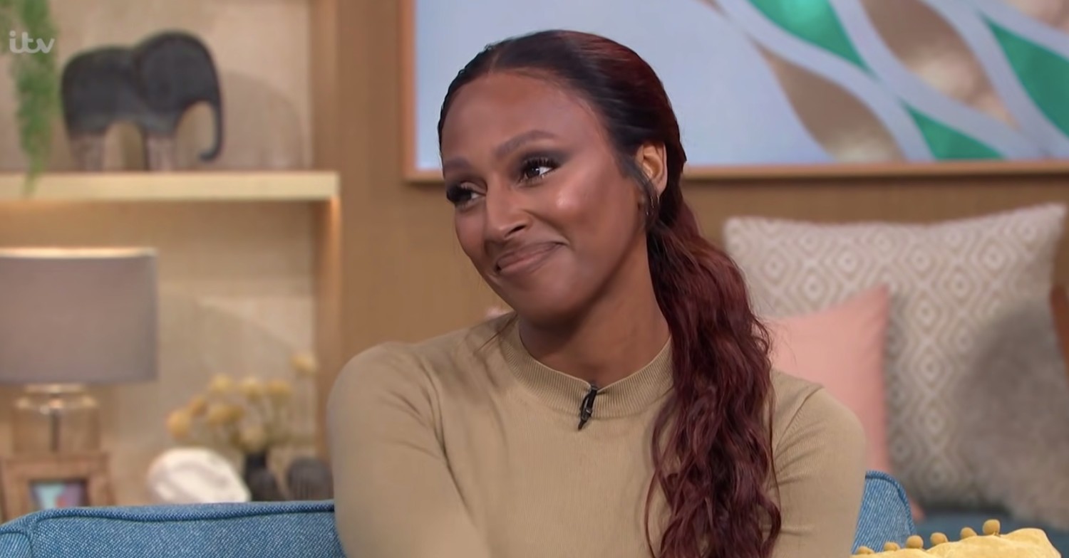 Alexandra Burke smiling on This Morning