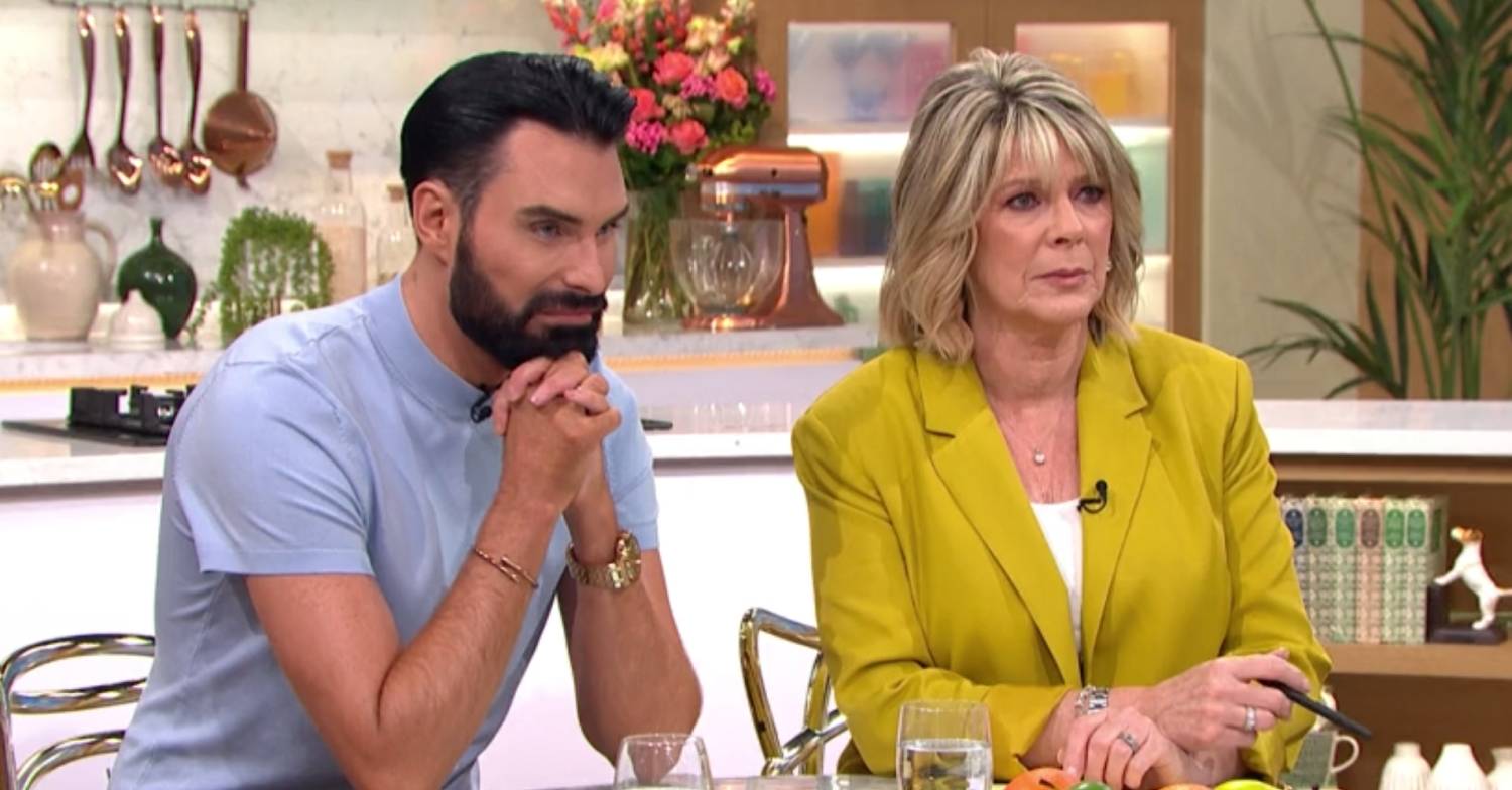 Rylan and Ruth Langsford listen to Matthew Wright on This Morning