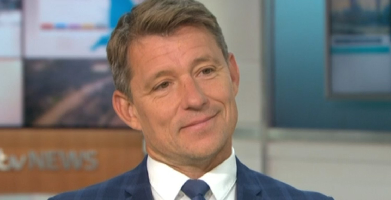 Ben Shephard smiling while presenting GMB