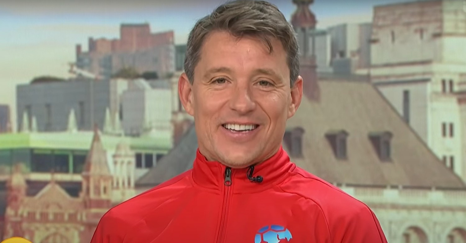 Ben Shephard smiling on Good morning Britain