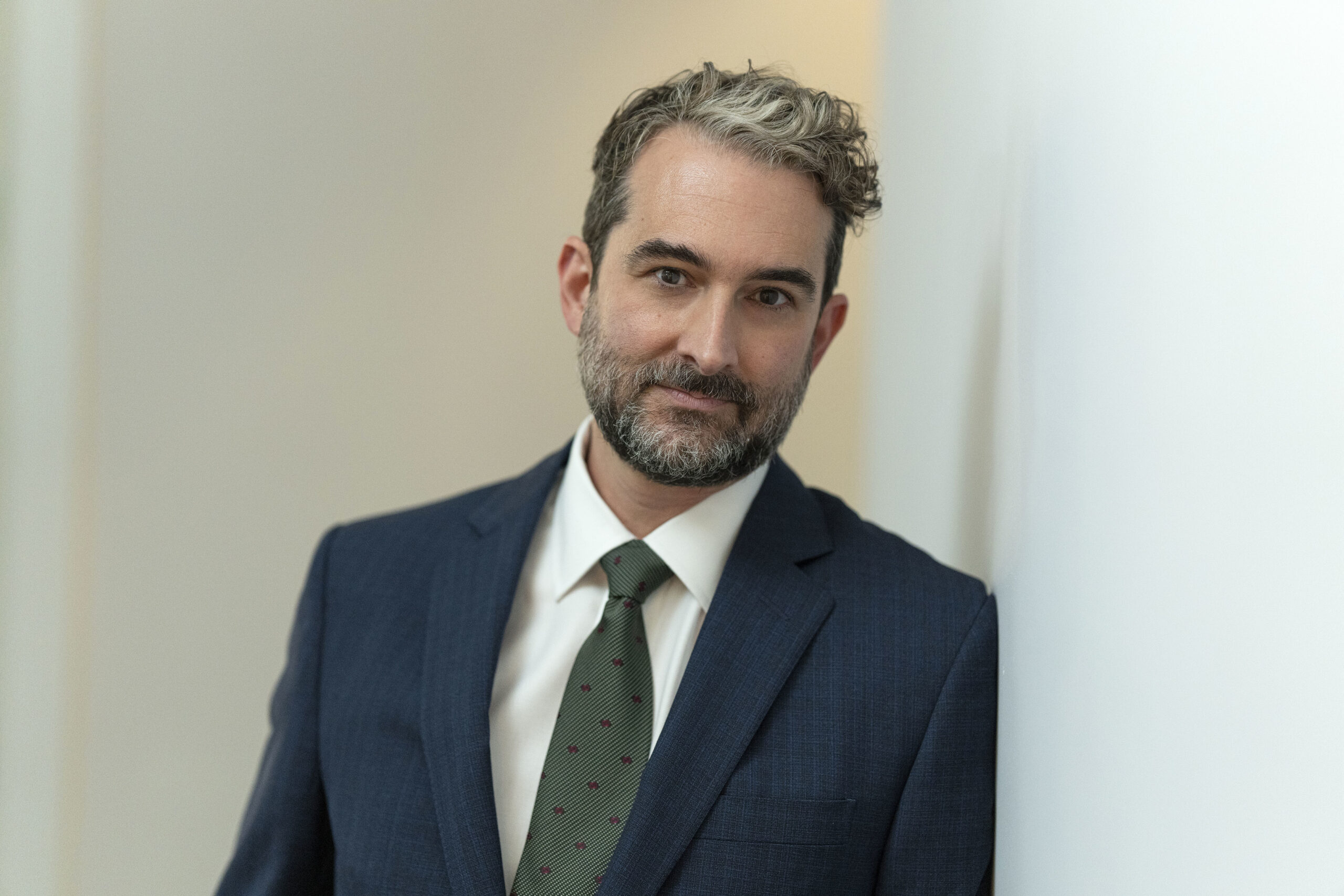 Jay Duplass in character as Jesse Bloom in Industry